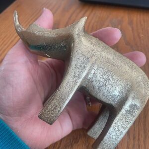 Gold Elephant Figurine